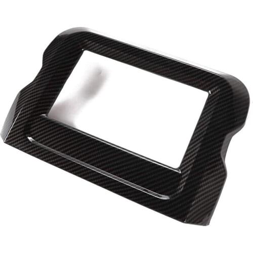 7-Inch Dashboard GPS Navigation Panel Frame Cover Trim ABS for 2018 2019 2020 2021 Jeep Wrangler JL JLU