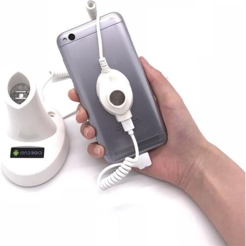 8 Set Pack LED Screen Show Pick Up Time Remote Control Smartphone Retail Store Anti Theft Charging Stand