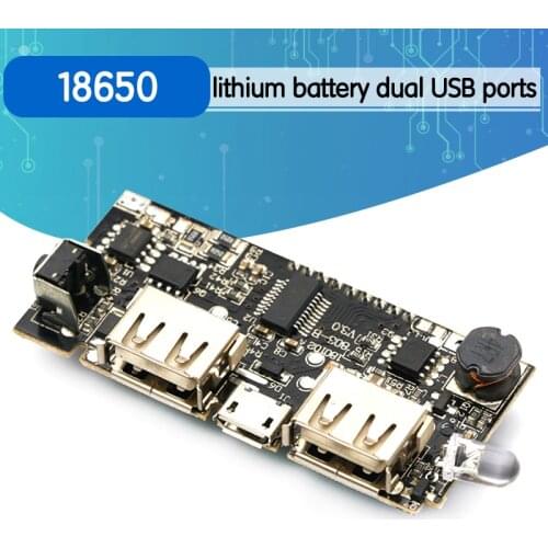 Automatic Protection! Dual USB 5V 1A 2.1A Mobile Power Bank 18650 Lithium Battery Charger Board Digital LCD Charging Module