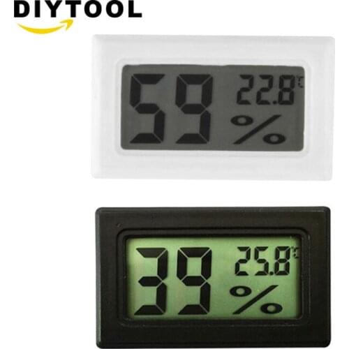 Mini lcd digital thermometer hygrometer temperatur Temperature sensor humidity meter Indoor/Outdoor Detector