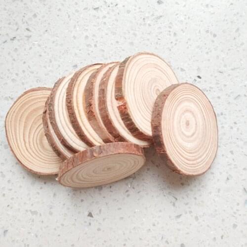 10/20pcs Wood Slices Diy Craft Decor Birthday Party Kids Table Number Cards Wedding Decoration Wooden Gift Tags Easter Decor