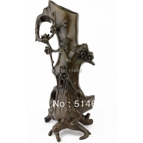 FENGSHUI BRASS Plum Blossom Vase STATUES/Plum Blossom Figurines/Plum Blossom Sculptures