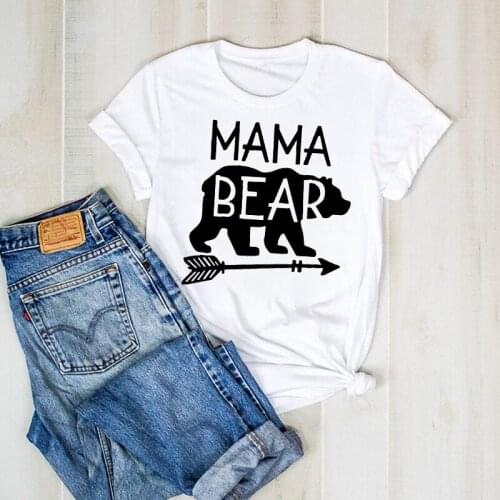 Women Print Lady Mom Arrow Printed Mama Bear Mother Graphic T Ladies Clothes Tee Female Top Tshirt Womens Shirt Clothing T-shirt