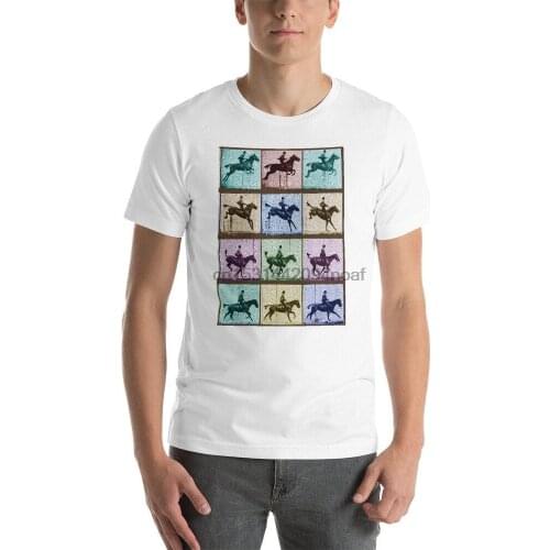 Time Lapse Motion Study Horse And Rider Color Short Sleeve Unisex T Shirt
