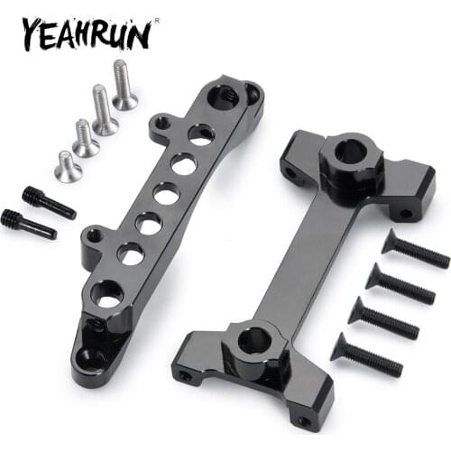 YEAHRUN Aluminum Alloy Front Rear Bracket Car Body Shell Fixing Bracket For Axial SCX10 III AXI03007 RC Car
