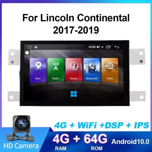 Android Radio Stereo For Lincoln Continental Navigation 2017-2019 Car Multimedia Player GPS Navigation Audio Video Head Unit
