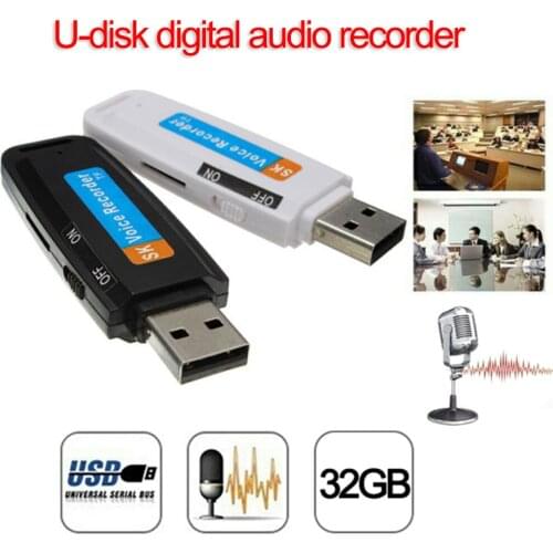 Mini U-Disk Digital o Recorder USB 3.0 Flash Drives Maximum Support 32GB Memory Card