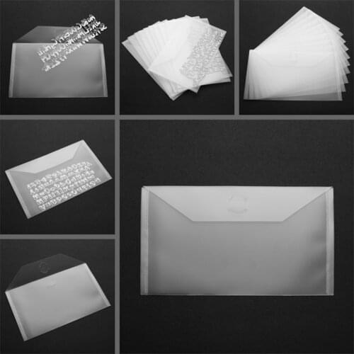 10-piece Set 5.9*9.9inch Transparent Portable Storage Bag Used To Store Cutting Dies Clear Stamp Stencil New Card Cover Hot Sale