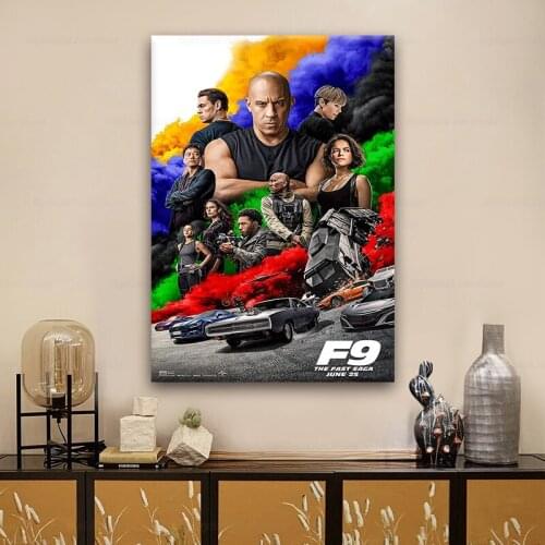 2021 new movie speed and passion decorative art decorative painting home decoration poster modern design living room decorative