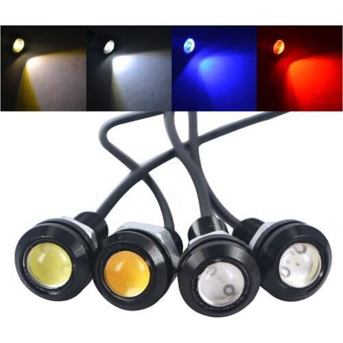 New Car styling 12V Eagle Eye Daytime Running Light 18mm Led Car Lights Brake Lamp Waterproof Car Parking Light for Any Car