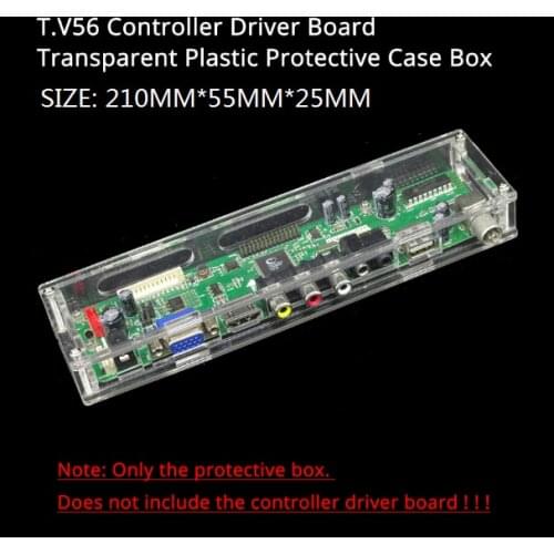 For our TV/M.NT68676/EDP/2AV driver motherboard LED/LCD display controller board transparent plastic protective case