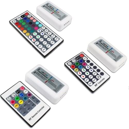 DC12v-24v IR 20/24/28/44key 12A/24A RGB controller LED IR Remote RGB Controller Controller for RGB 2835 5050 LED Strip light