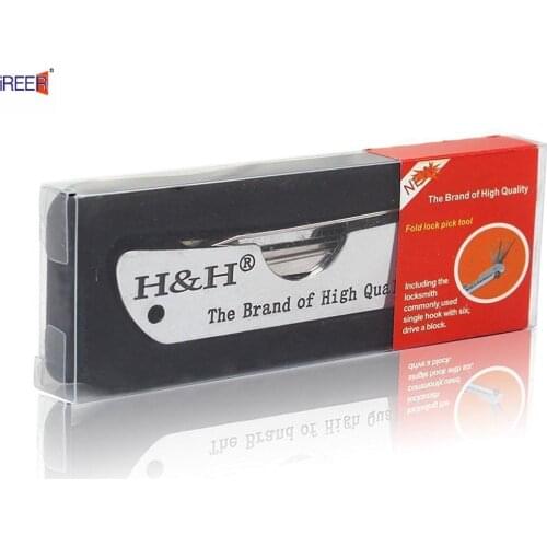 H&H Folding Locksmith Tool 6 in 1 Pocket Jackknife Locksmiths Tools Set