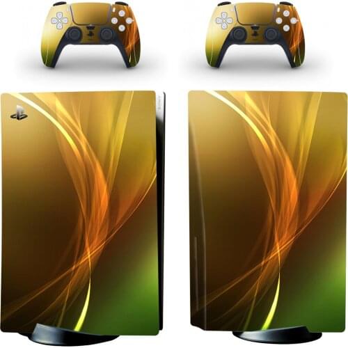 Light PS5 Disc Edition Skin Sticker for Playstation 5 Console & 2 Controllers Decal Vinyl Protective Skins Style 2