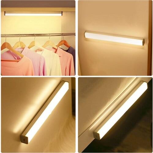 Motion Sensor LED Night Light Potable Lamp Bedroom Vanity mirror Detector Wall Decorative Staircase Closet Room Aisle Lighting