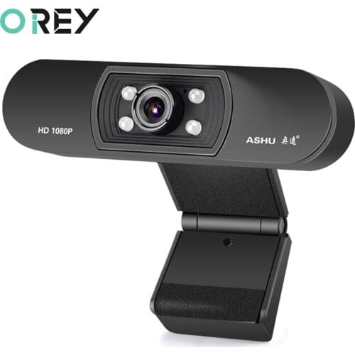 Webcam 1080P Full HD Web Camera With Microphone USB Plug Web Cam For PC Computer Mac Live Streaming Skype Video Mini Camera