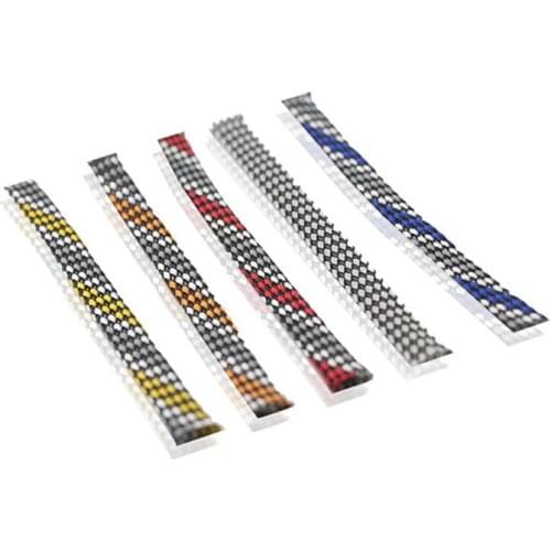 High quality Set Nylon Sleeve Black & blue Nylon Mesh Braided Sleeving For DIY Audio Power Cable