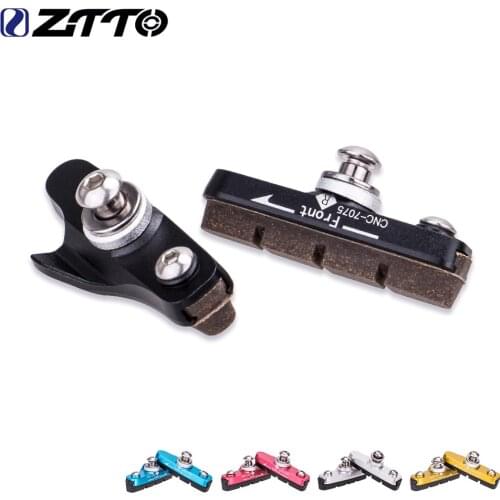 Ztto Road Bike Brake Pad Rubber Brake Pad 1Pair Road Block Brake Brake Holder Shoe Holder Cycle Brake Hoof Part Bicycle 55mm NEW