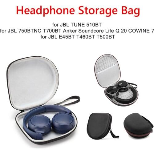 Hard EVA Headphone Travel Carrying Case Pouch for JBL TUNE 510BT 750BTNC T700BT E45BT Storage Bag Gaming Headset Accessories