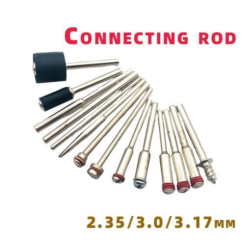 ZtDpLsd 20Pcs 2.35/3.17mm Wool Threaded connecting rod Connecting Rod Rotary Tool Shank Woodwork Electric Mini Drill Accessories
