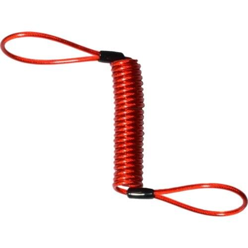 150cm Maximum Stretch Length Lock Reminder Cable - Disk Lock Accessories Scooter Motorcycle Dirt Bike, Street Bike