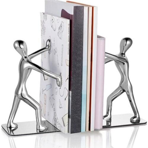 50% Off 2Pcs Kung Fu Figurine Hand Push Office Book Stand Organizer Holder Home Shelf