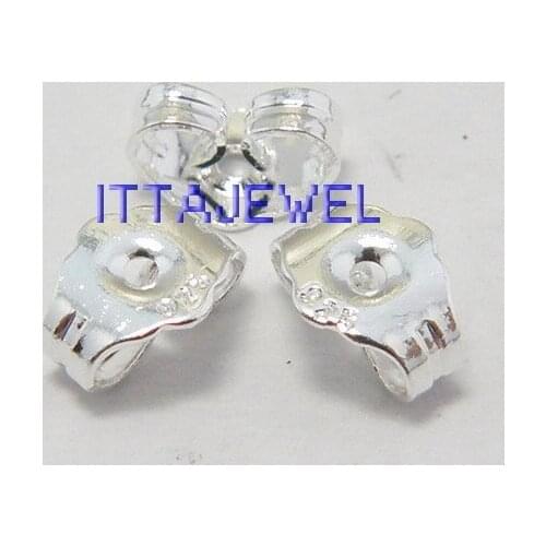 Promotion!!Wholesale silver PT butterfly Earring Back Stoppers, Free Shipping