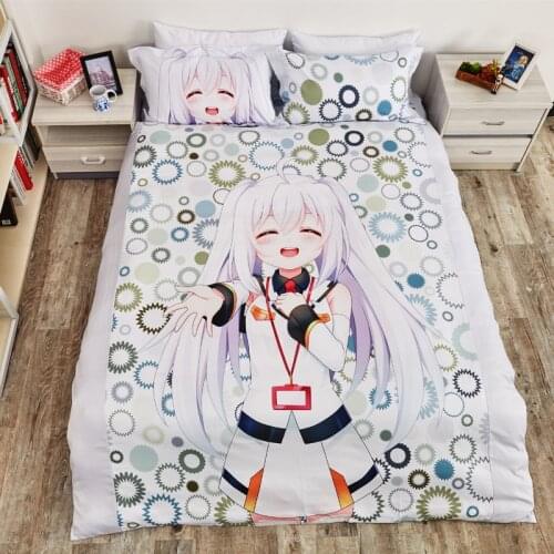 Anime Cartoon Plastic Memories Isla Quilt Cover Bedding Set With Pillow Cases Bed Sheet Duvet Cover Set 4pc