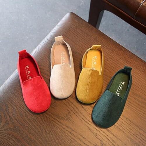 Daclay Kids Shoes Girls Loafer Shoes Breathable Soft Shoes Candy Colors for Dancing and Picnic