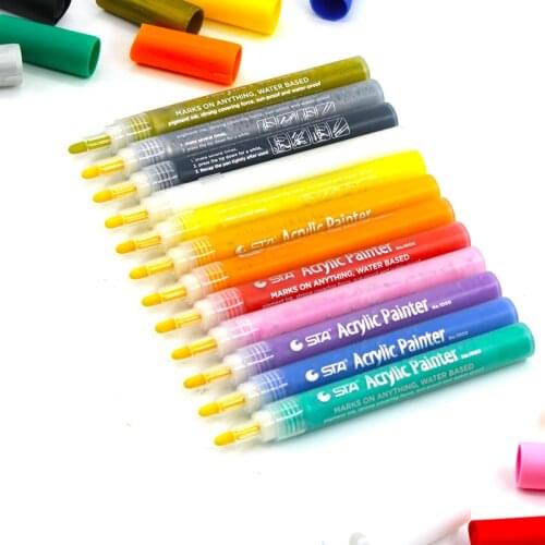 For Metallic Markers Pen,Glass Paint Writing,Painting Rocks,Black Paper,Photo,Album,Gift Card Making,Waterproof DIY Craft Kids