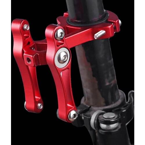 Bike Water Bottle Mount Adapter Bike Handlebar Seat Post Bottle Cage Clamp Aluminium Alloy Double Kettle Adapter Cage