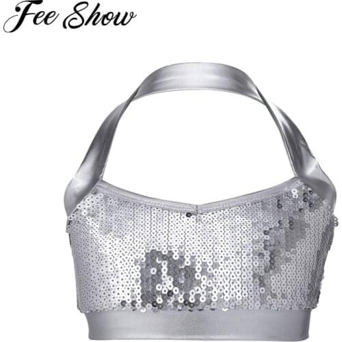 2018 Girls Summer Crop Top Strapless Halter Cropped Stretch Bandeau Tank Party Mermaid Bra Camis For Kids Dance wear