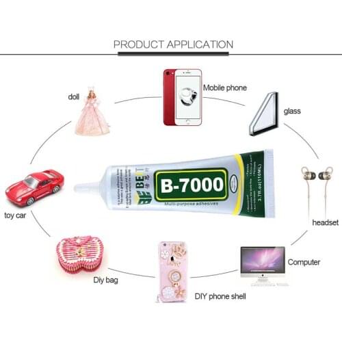 B-7000 Transparent Glue Pin Head Adhesive Epoxy Resin DIY Crafts Glass Touch Screen Cell Phone Metal Rhinestones Painting