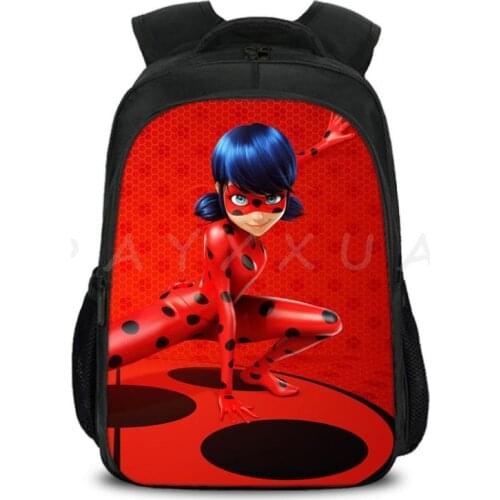 Cartoon ledybug backpack cute bag kindergarten kids rucksack beautiful Popular pattern boys girls Backpack