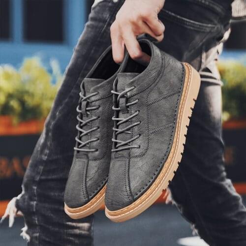 Tenis Altos Hightop Sneakers Men Mens High Shoes Leather Oxford Black Zapatos De Cuero Para Hombre With A Top Man