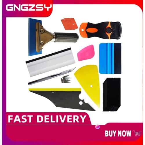 High Quality Car Wrapping Tools Kit Vinyl Squeegee Felt Scraper Pro Cutter Razor Profession Window Tinting For Car Tools T08