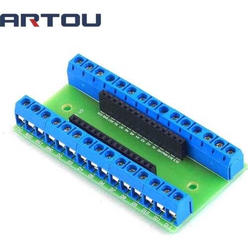 NANO V3.0 3.0 Controller Terminal Adapter Expansion Board NANO IO Shield Simple Extension Plate For Arduino AVR ATMEGA328P Kit
