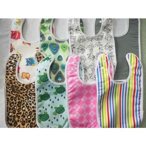 Naughty baby Waterproof Baby Bibs Polyester Coating Feeding Bibs Washable Baby Bibs with Food Catcher for Babies