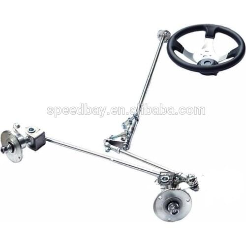168CC GO KART KARTING ATV Front Motorcycle Steering Gear Rack Universal Joint With Steering Wheel