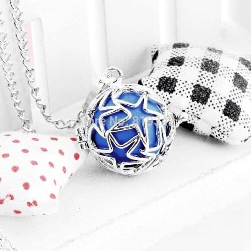 Mum gift Pregnancy Baby Gift Blackened angel mexico bola pregnant bell engelsrufer necklace 24" y0012