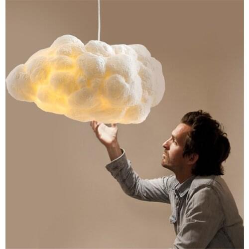 Cloud Lamp Pendant Light Decoration Floating Hanging lights Bedroom Childrens Room Restaurant Cafe Cotton Engineering Lamp
