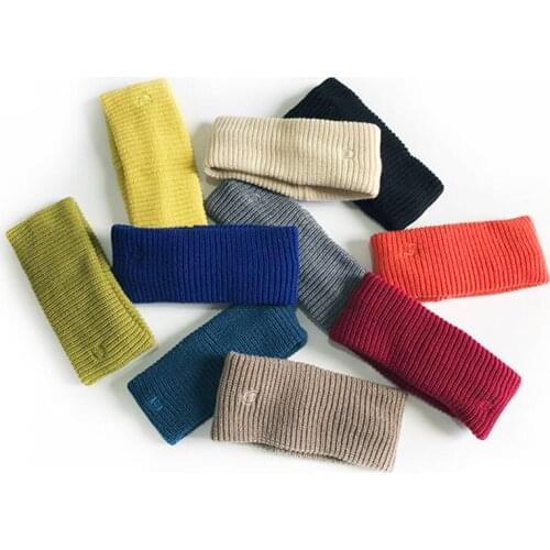 Yoga Headband Candy Color Headband Solid Color Wide Knitted Girls Makeup Elastic Hair Hairband