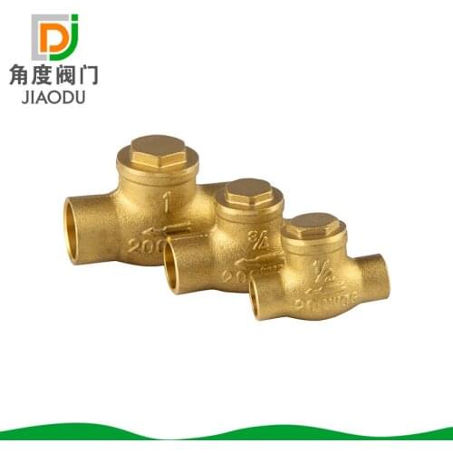 Manufacturers supply brass welded horizontal check valve horizontal check valve copper valve Yuhuan valve