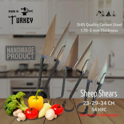 ATASAN Straight Straight Scissors Sheep Shears Vegetable Scissors Handmade High Quality Professional Stainless Steel Healthy