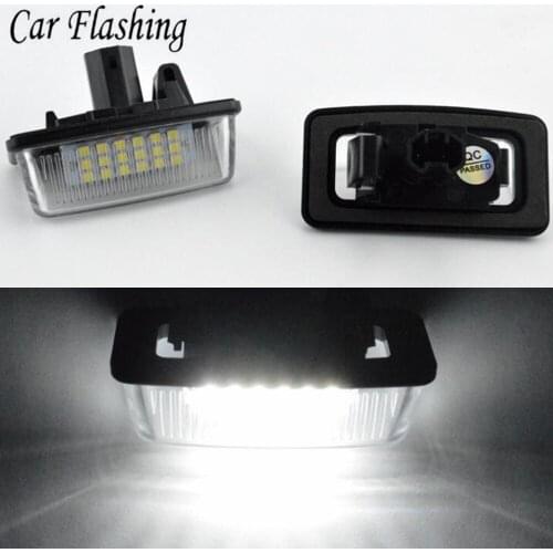 Car flashing 2pcs Car 12V 18LED License Plate Lights SMD for Toyota Corolla_E11 Crown S180 Starlet EP91 Vios Previa ACR50 GSR50