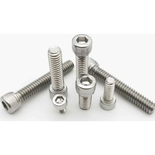 UNF 0#-80 UNC 2#-56 4#-40 6#-32 8#-32 10-24 US Coarse Thread 304 A2 stainless steel Hex Hexagon Socket Cap Allen Head Screw Bolt
