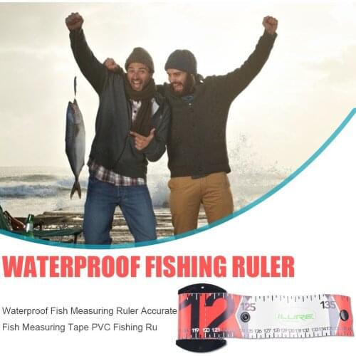 Waterproof Fish Measuring Ruler PVC Fish Measurement Tape Gauge Fishing Tackle for Outdoor Fishing Portable Accessories