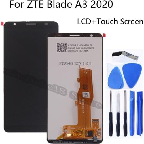 Original For ZTE Blade A3 2020 LCD Display Touch Screen Digitizer Assembly replacement For ZTE A3 2020 Touch Panel Phone Parts