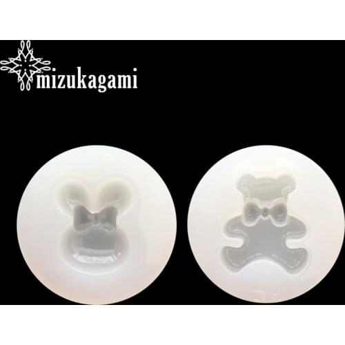1pcs UV Resin Jewelry Liquid Silicone Mold Animals Rabbit Bear Resin Charms Molds For DIY Intersperse Decorate Making Jewelry