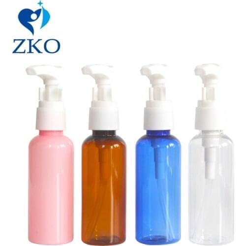 10pcs 50ml PET Pressed Bottle Lotion Pump Soap Shampoo Foam Water Free Shipping Refillable Empty Cosmetic Container Clamp Bottle
